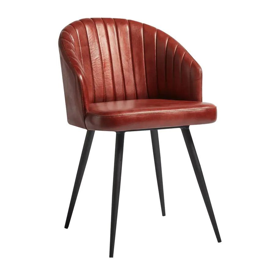 BROOKLYN TUB LEATHER CHAIR - GOLD - Yumen Furniture