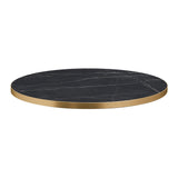 OMEGA LAMINATE TABLE TOP - BLACK MARBLE - Yumen Furniture