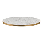 OMEGA LAMINATE TABLE TOP - WHITE CARRARA MARBLE - Yumen Furniture
