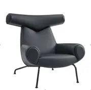 EC326 - Hammer Head Black Arm Chair - Yumen Furniture